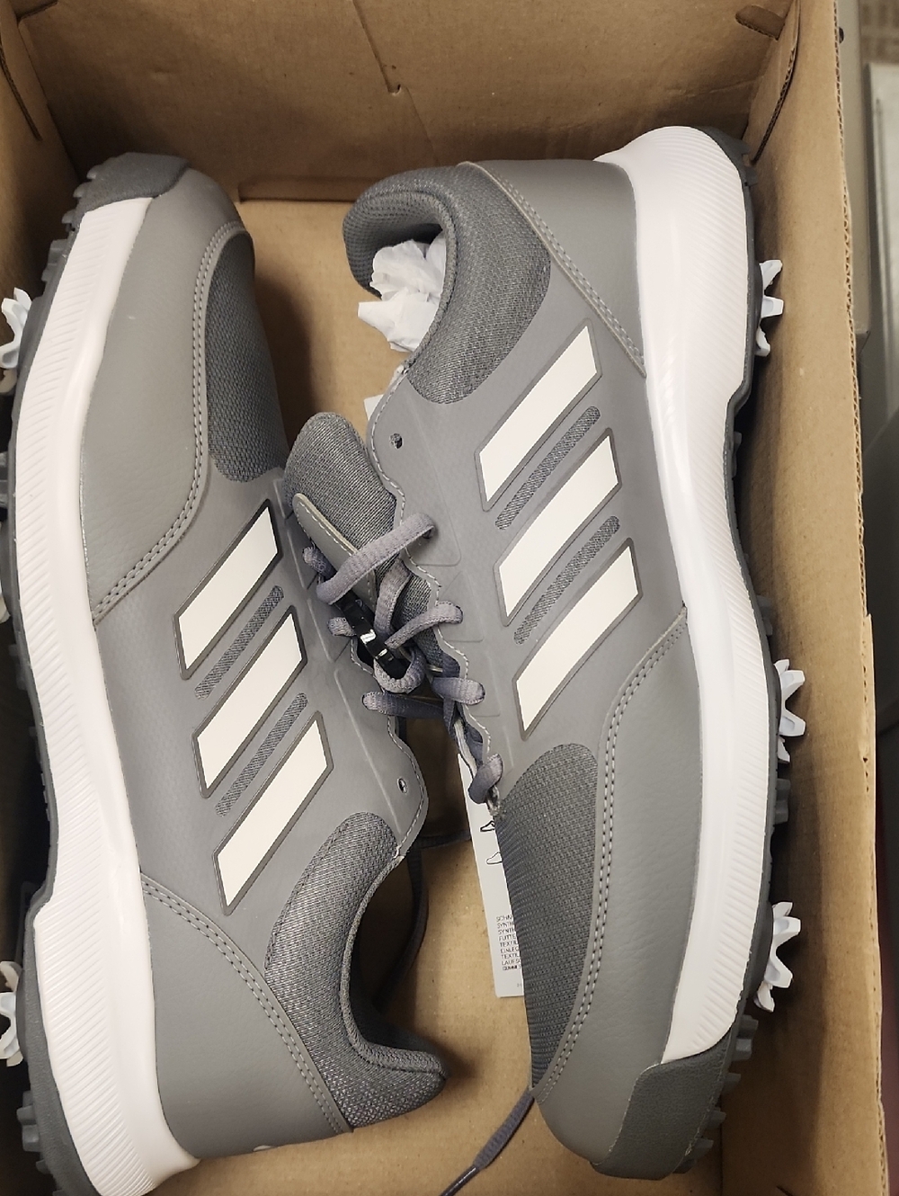 Gray Adidas Golf Shoes
